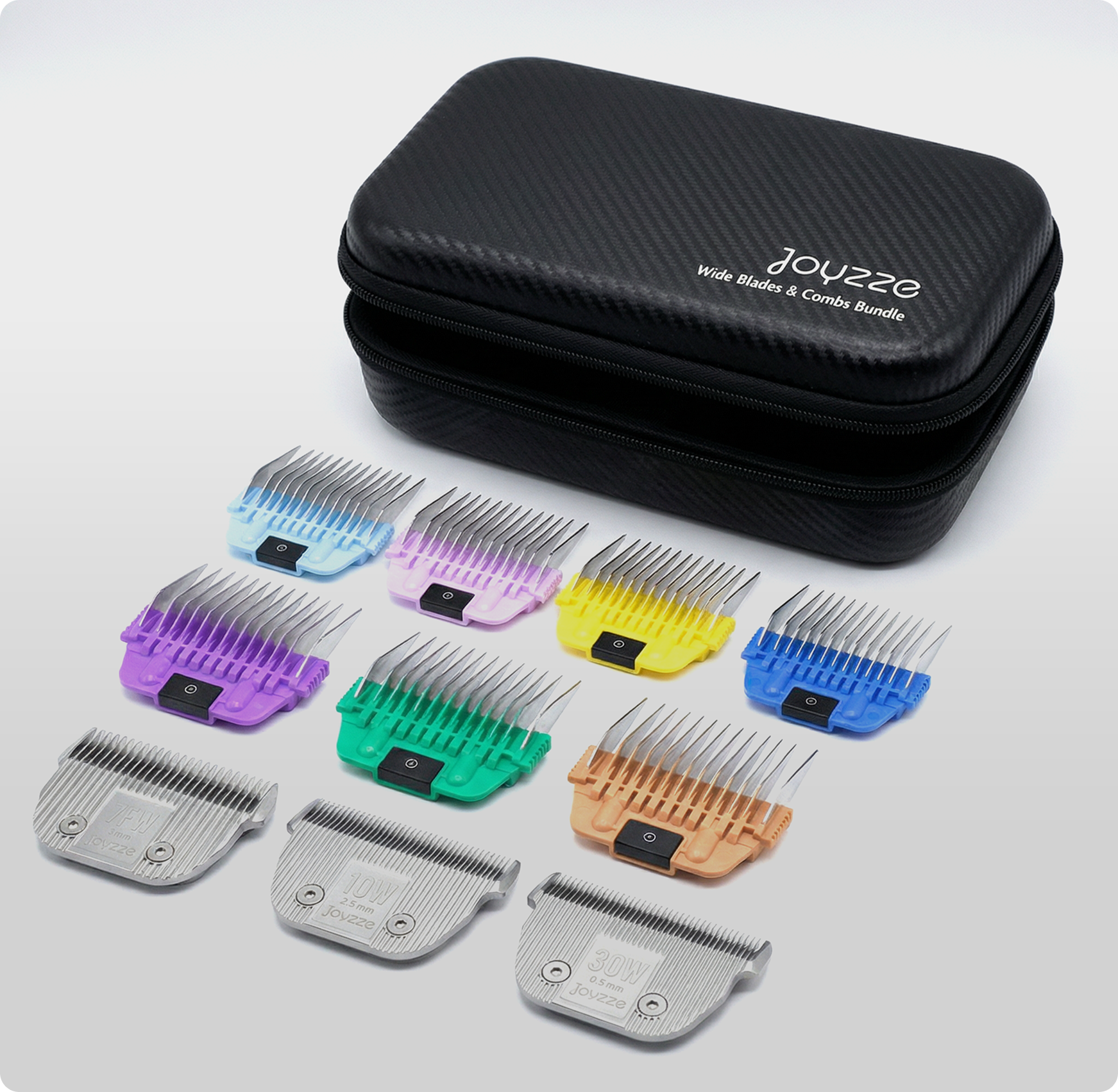 Dog Grooming Blade and Comb Set – 10 Piece | Joyzze – Joyzze