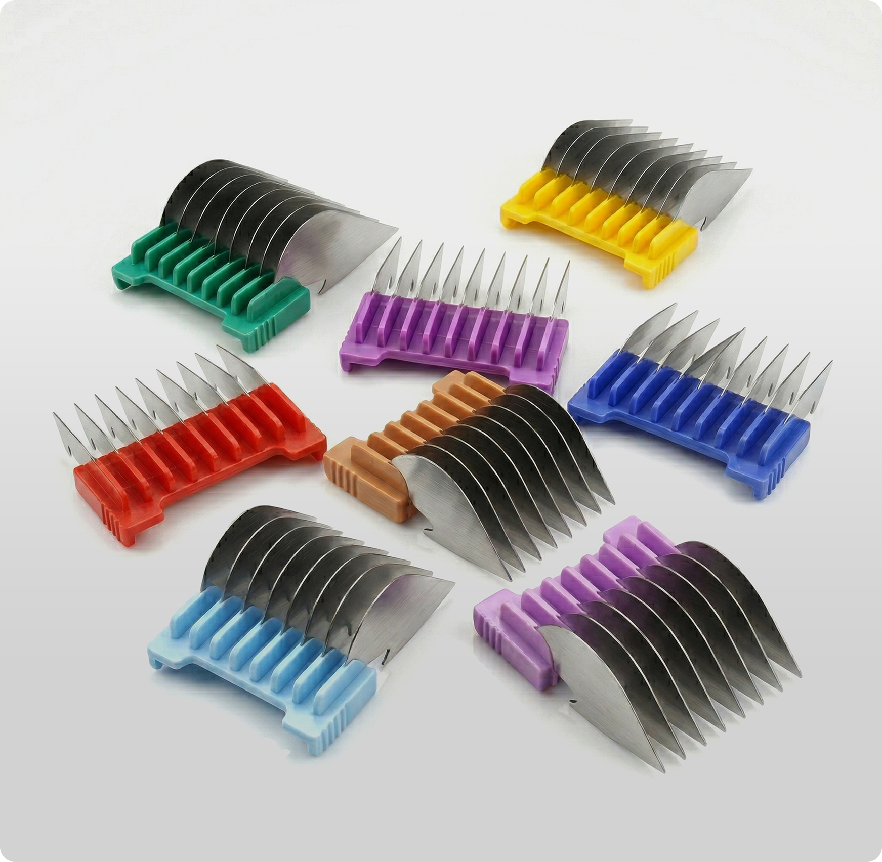 8 Piece Metal Comb Set | C Series