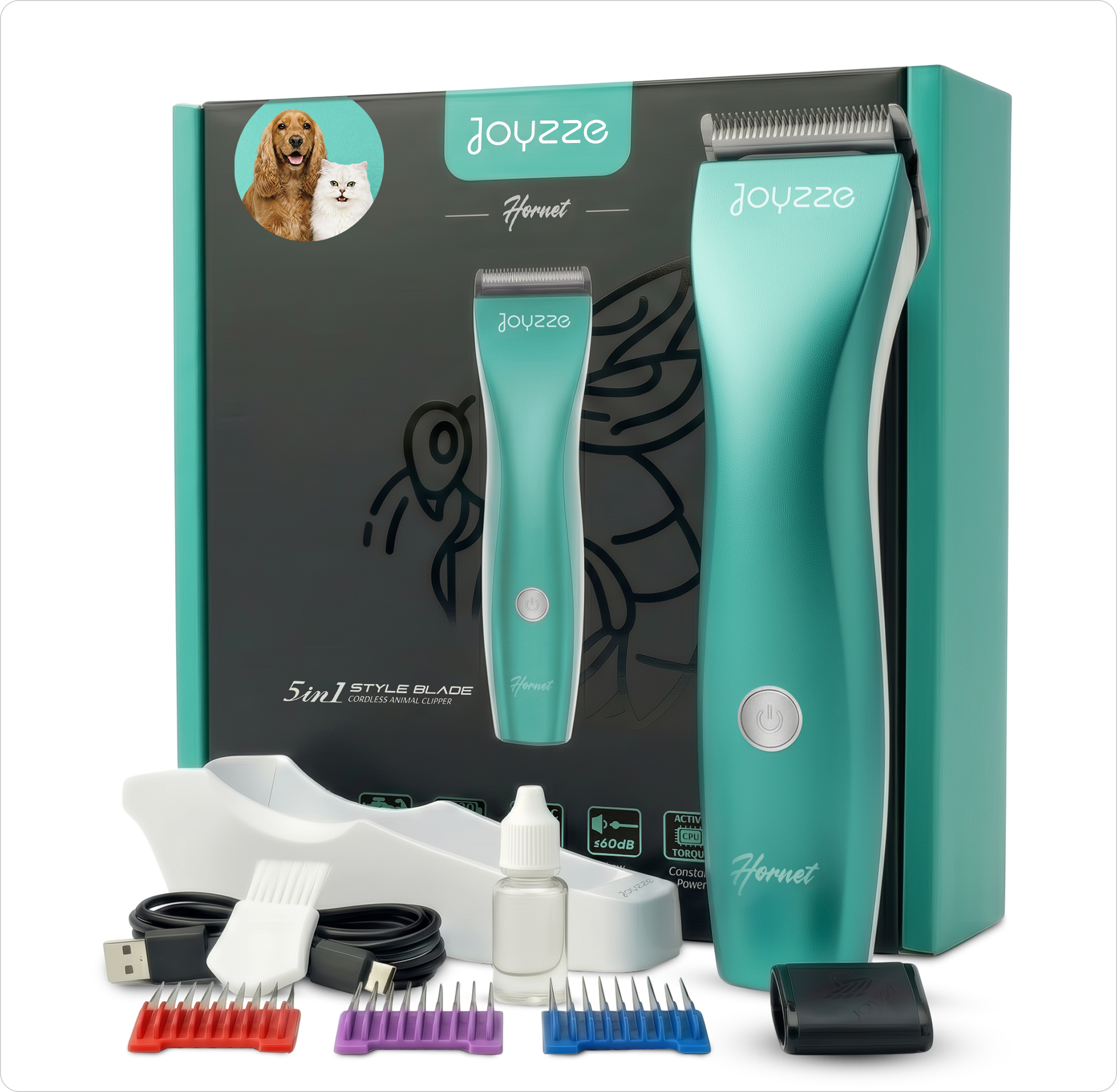 Cordless Dog Clippers – Joyzze Hornet 5-in-1